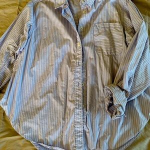 Free People Button down Shirt with PeekaBoo back